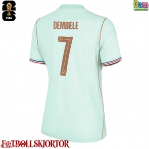 Frankrike Ousmane Dembele #7 Bortatröja Dam VM 2026 Kortärmad